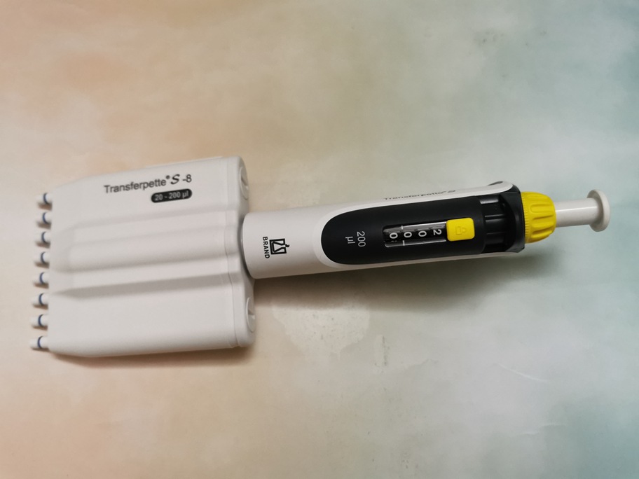 普兰德brand 8道10-100ul手动数字可调量程移液器705908