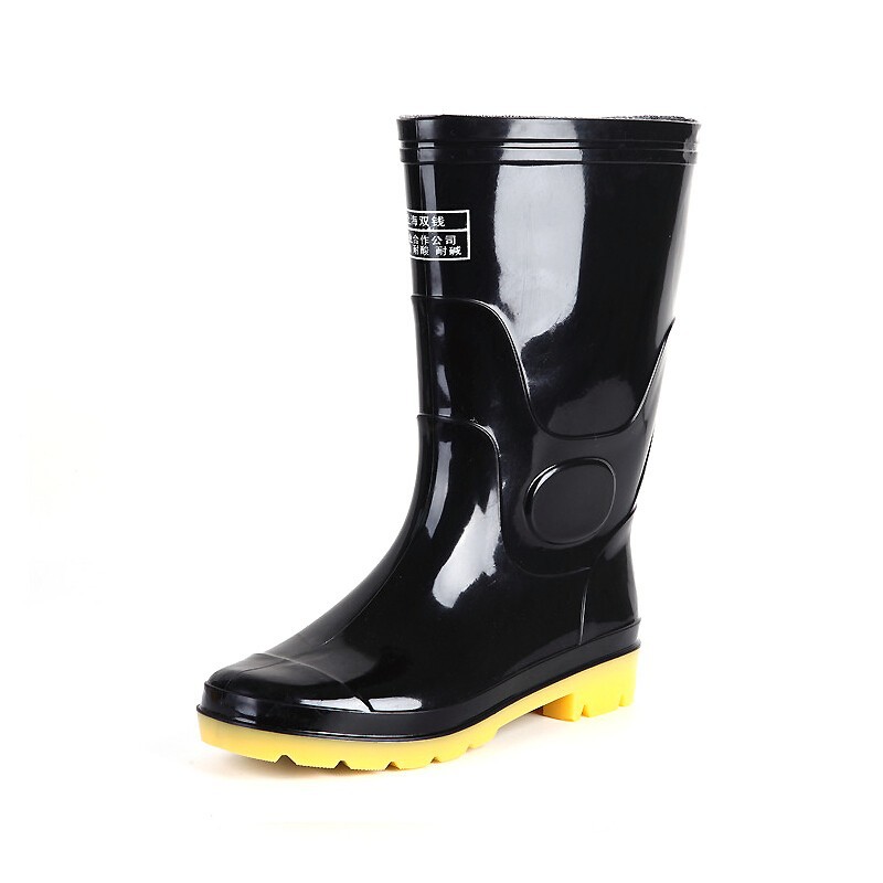 VLEN 雨靴耐磨男士水鞋水靴防滑防水钓鱼塑胶套鞋防汛劳保胶鞋