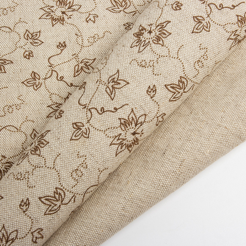 Fábrica de suministro directo de lino 235g tela teñida primavera y verano camisa vestido tela Jacquard