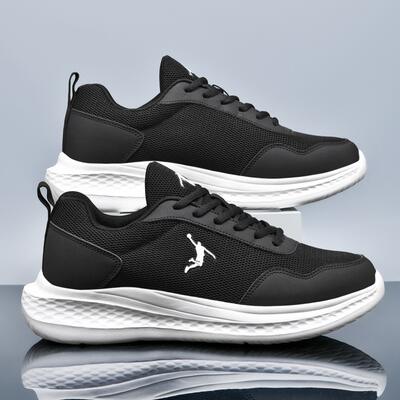 2026 New Breathable Flyknit Men's Running Shoes, Lightweight Shock-Absorbing Soft Sole Sports Shoes, Couple's Model