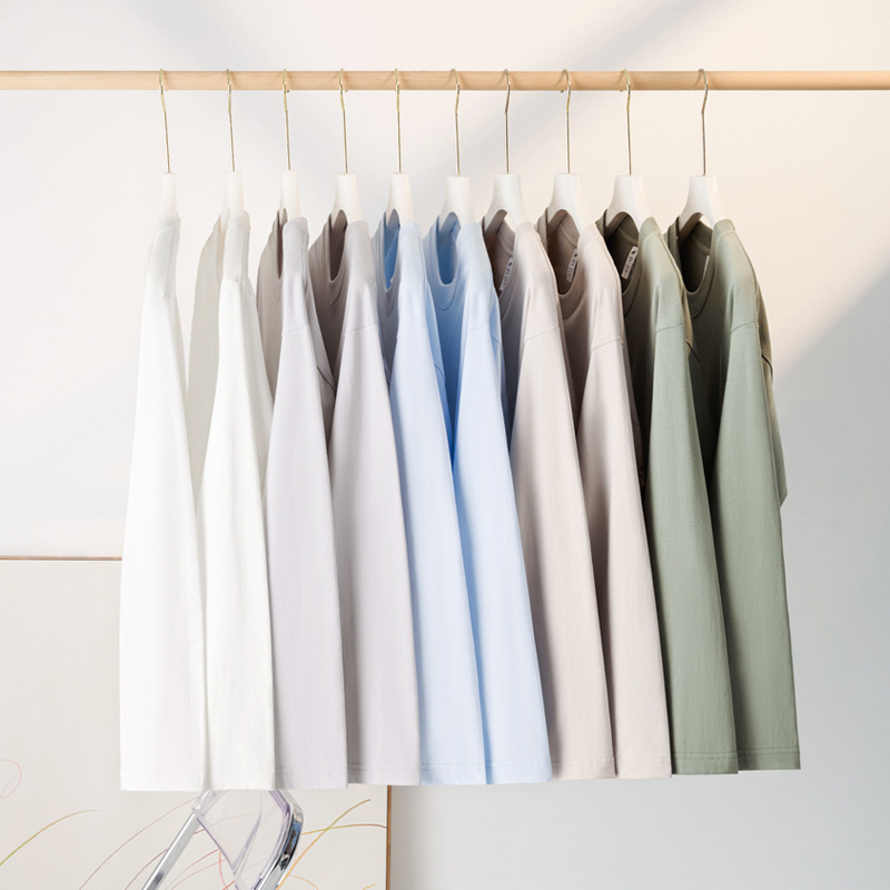 日系纯棉长袖t恤女白色内搭打底衫圆领纯色ins宽松上衣秋季新款女