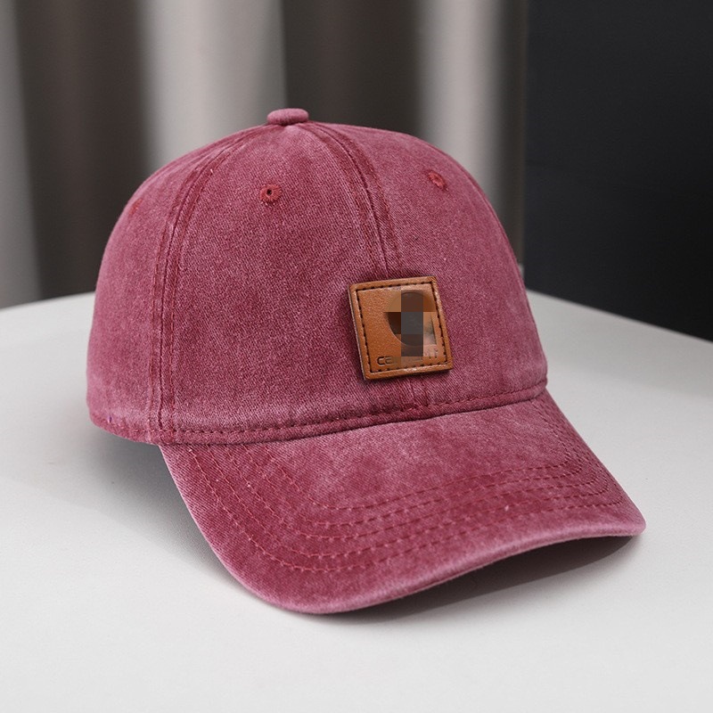 Women's Baseball Cap Summer Sun Hat Workwear Washed Vintage Casual Soft Top Duckbill Cap Men's Trendy Brand Ins
