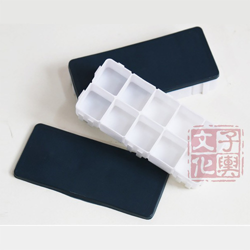 Ziyu 10-grid 12-grid soft cover sealed assembled easy-to-clean palette box coloring supplies paint box art supplies