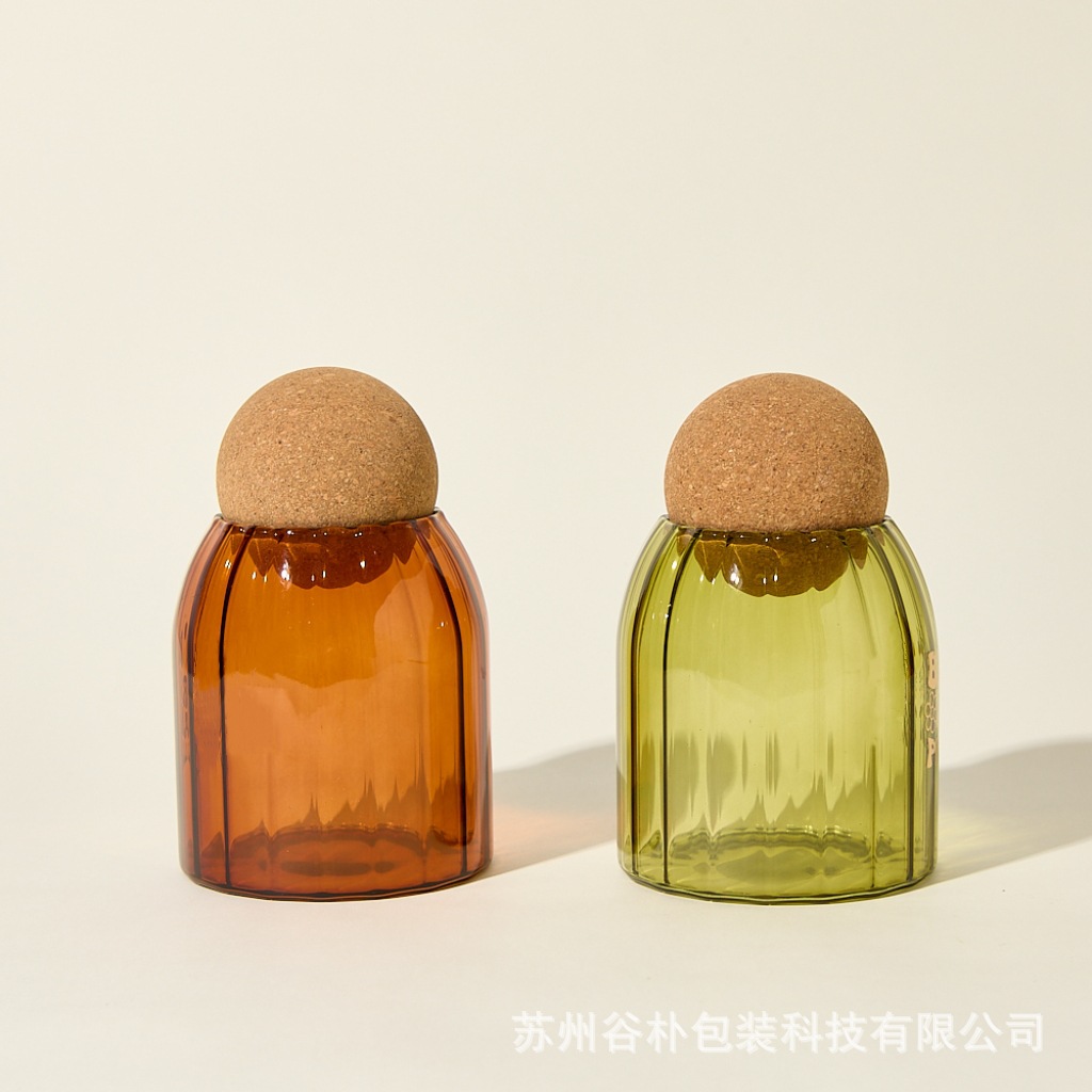 460ml striped glass tank ins