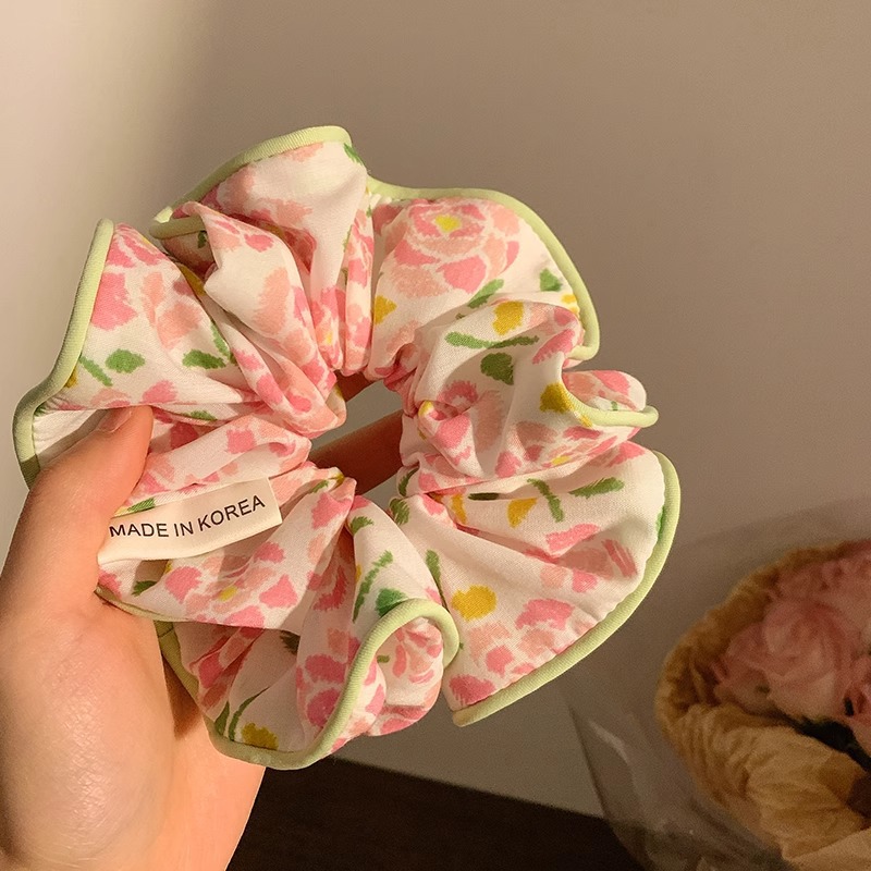 Encaje retro francés, diadema de intestino grueso, mujer 2025, nuevo estilo, cuerda para el cabello, banda de goma, lazo, dulce cuerda para el cabello, accesorios para el cabello