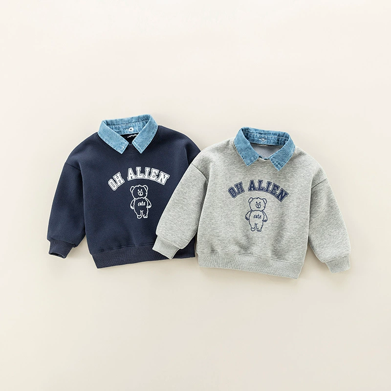 Children's set, sweatshirt, removable fashionable summer clothing, Korean style