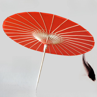 Red Oil-Paper Umbrella, Ancient Style Sun Protection Prop Umbrella, Dance Performance Umbrella, Wedding Red Umbrella, Cheongsam Catwalk Special Umbrella