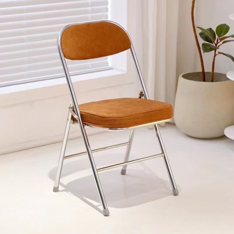 Electroplated Foldable Chair Home Office Leisure Business Chair Conference Chair Computer Chair Dormitory Back Chair Adjustable Electroplated Foldable Chair Home Office Leisure Business Chair Conference Chair Computer Chair Dormitory Back Chair Adjustable