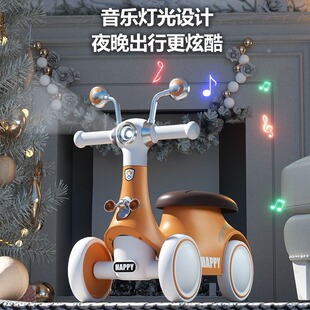 Children's Balance Car 1 to 3 Years Old Male and Female Baby Walker Without Pedal Sliding Twist Car Kidsren's Four-Wheel Stroller