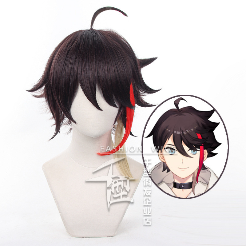 [Thousand types] Virtual Idol anchor vuber Rainbow Club Sanzhi Mingna cos wig dyed short hair