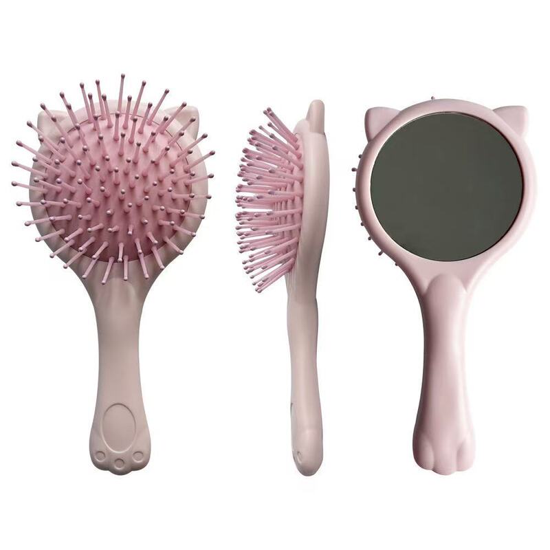 New Macaron Color Air Bag Comb Home Scalp Massage Comb Girl's Simple Cat's Claw Cartoon Portable Air Cushion Comb