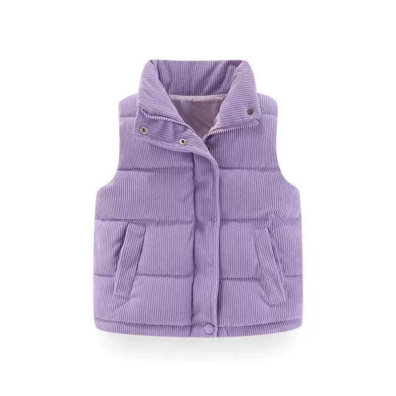 Purple corduroy vest