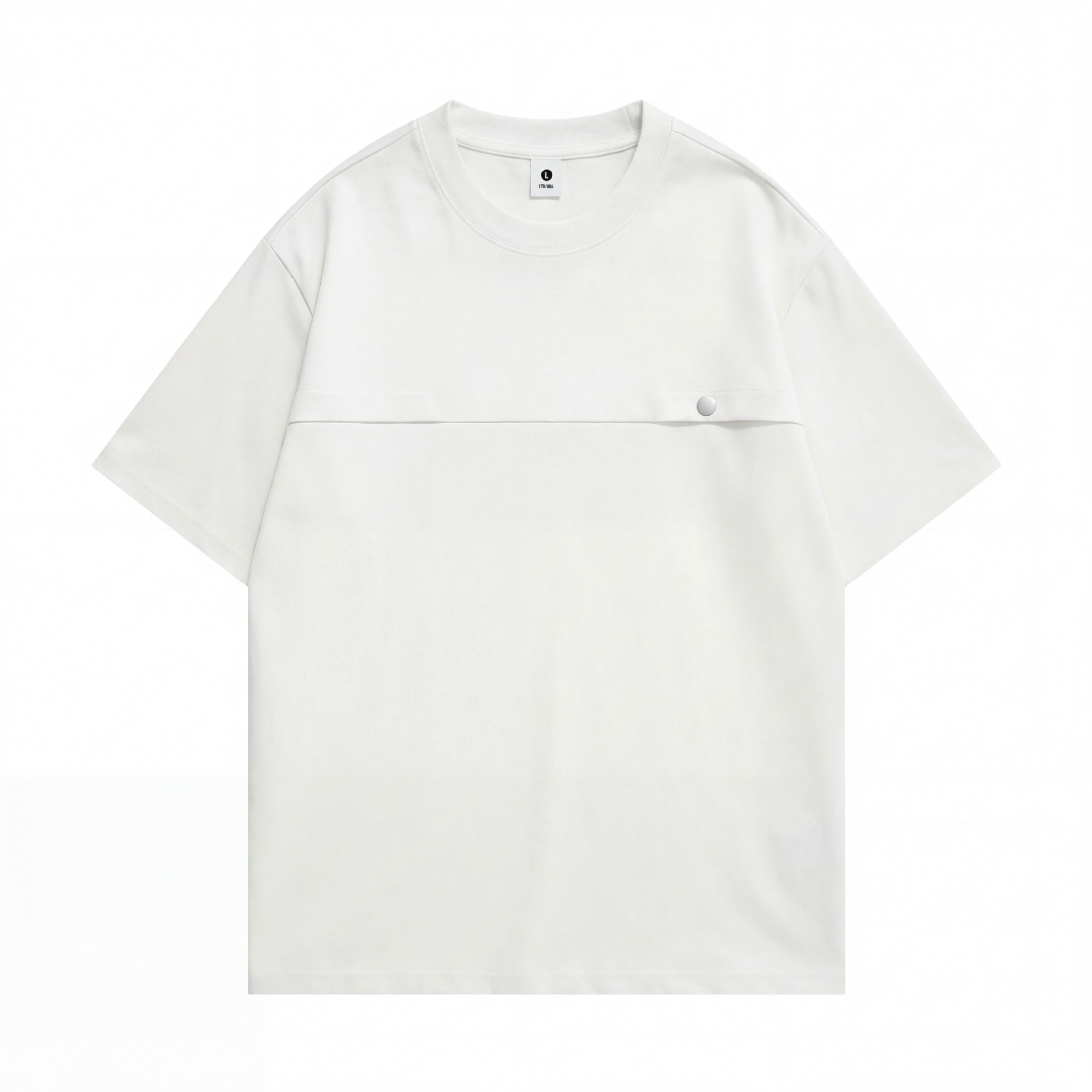 Camiseta de manga corta de marca de moda transfronteriza, camiseta de cuello redondo suelta para hombres, simple y casual de media manga, camiseta de estilo relajado para hombres.
