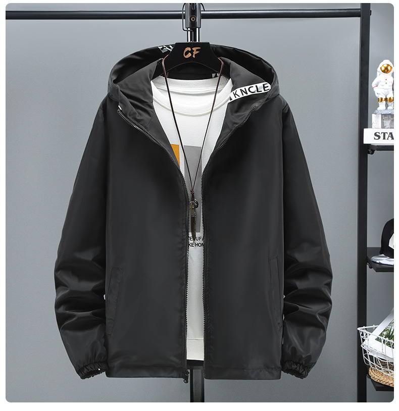 Oversize vändbar jacka för herr vår och höst stil_voghion.com