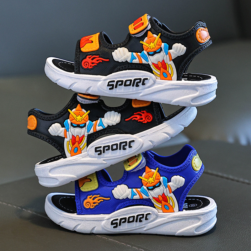 Children's summer cartoon non-slip beach sandals for boys for…