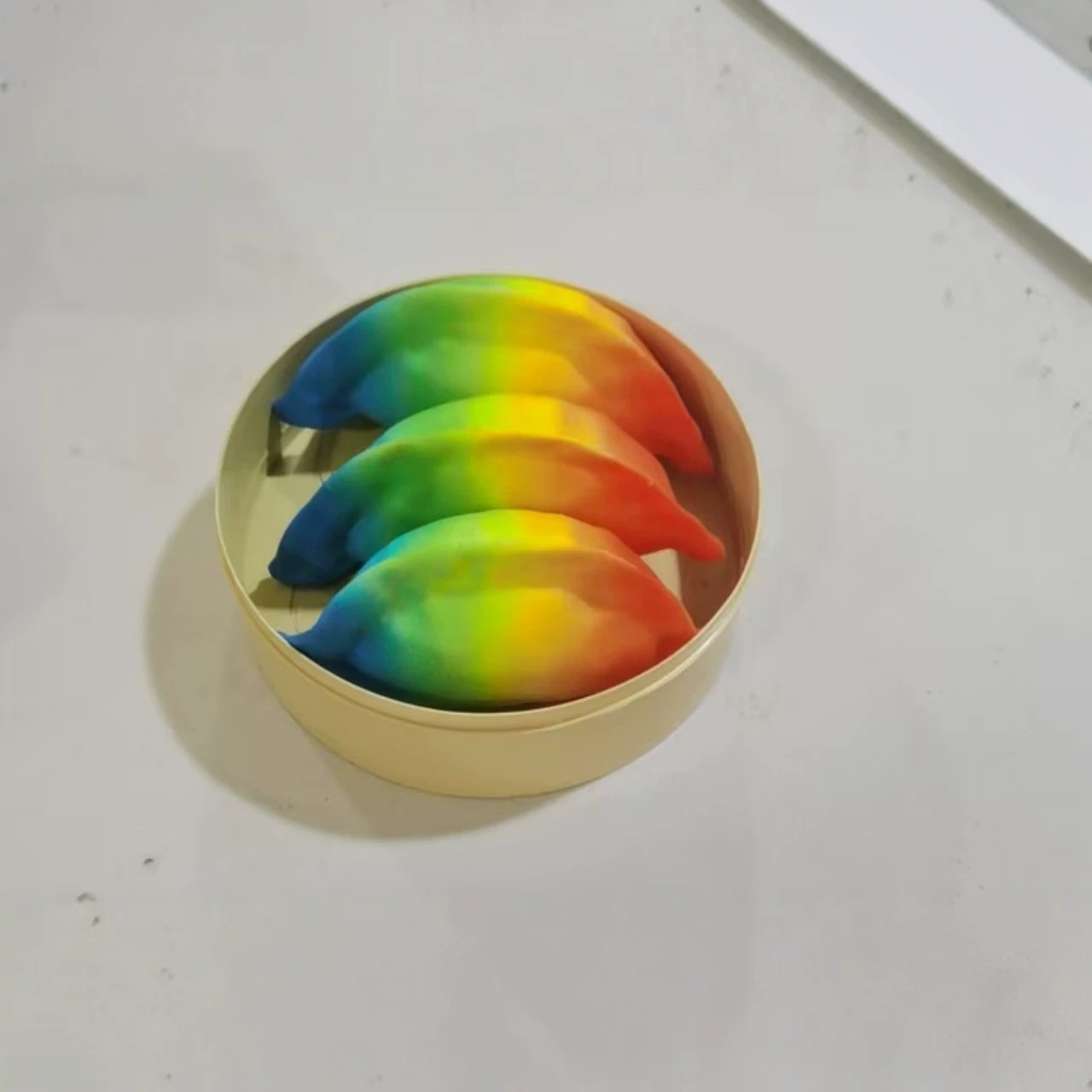 Explosión creativa transfronteriza descompresión simulación de bolinillos arco iris bolinillos de ventilación rebote lento pellizco juguetes de vapor