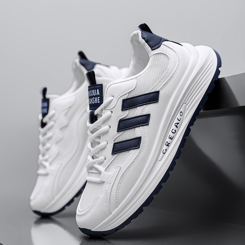 25 High-End Trendy Designer Versatile Casual Sneakers Spring Mesh Dad Shoes Thick-Soled Men's Height-Increasing Shoes