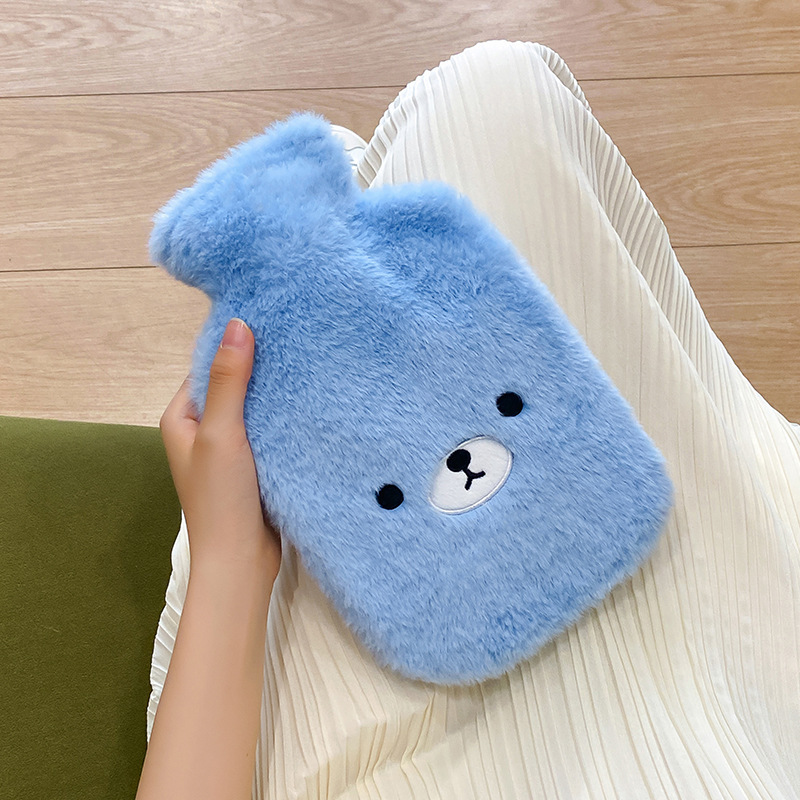かわいいぬいぐるみPVC注水湯たんぽアニメの暖かい手宝は防爆取り外し可能な湯たんぽを厚くして腰を温める|undefined