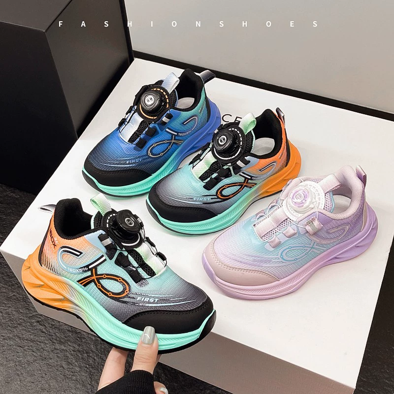 Кроссовки для мальчиков, новинка 2025 года, весенняя дышащая детская кожаная спортивная обувь, обувь для девочек среднего и большого размера, повседневная обувь, трансграничная