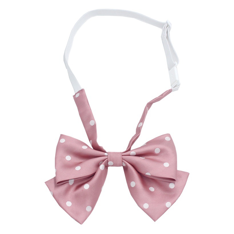 Directo de fábrica JK pajarita estudiante femenina arco estilo de la Universidad japonesa lindo poco lunares mariposa pajarita collar flor