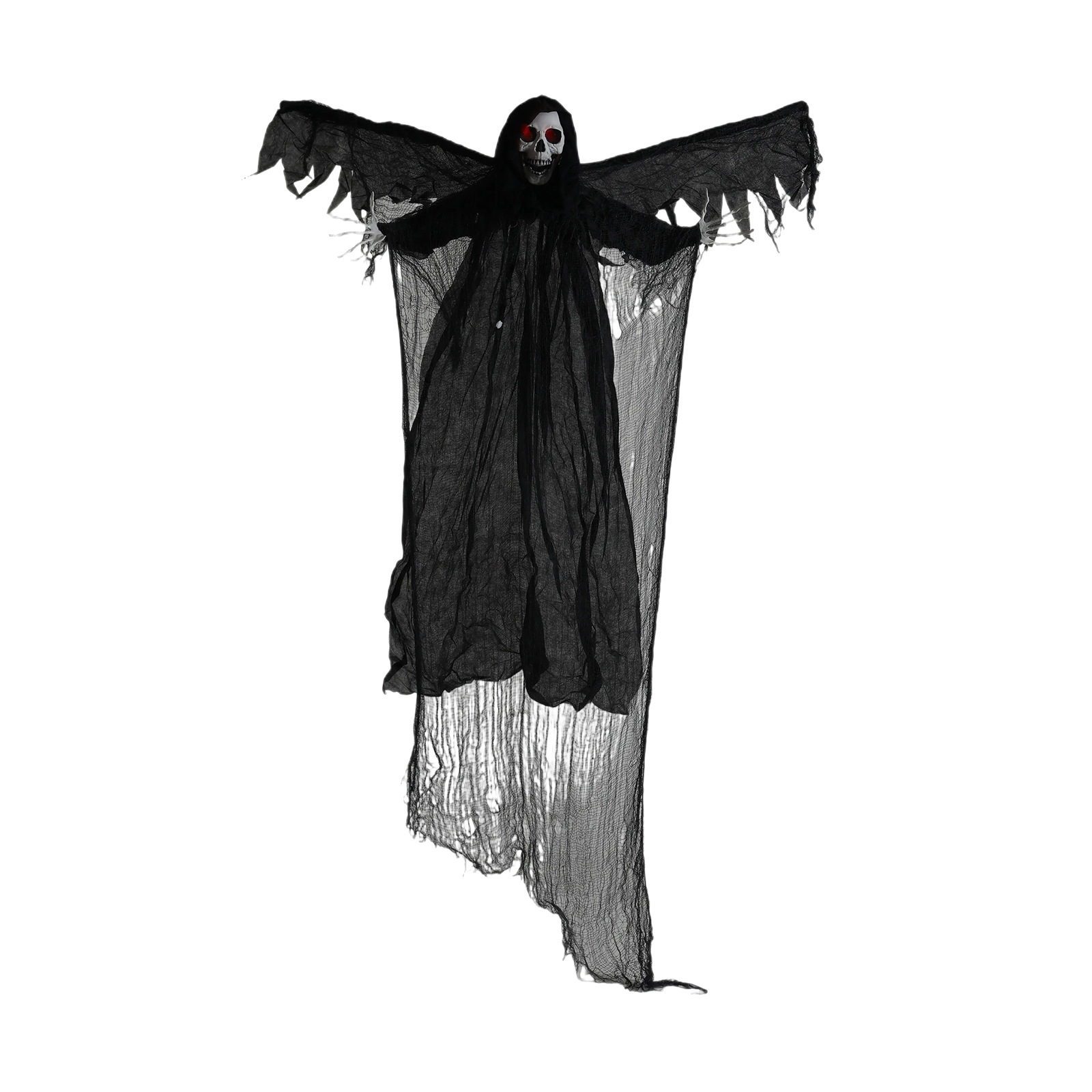 Decoración de Halloween, fantasma colgante, control de voz, fantasma luminoso eléctrico, llamada fantasma, acción a gran escala, sala secreta de fantasmas, decoración de fiesta, accesorios