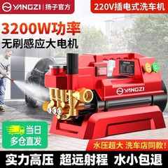 扬子洗车机高压水枪家用220v大功率洗车新型增压水泵洗地