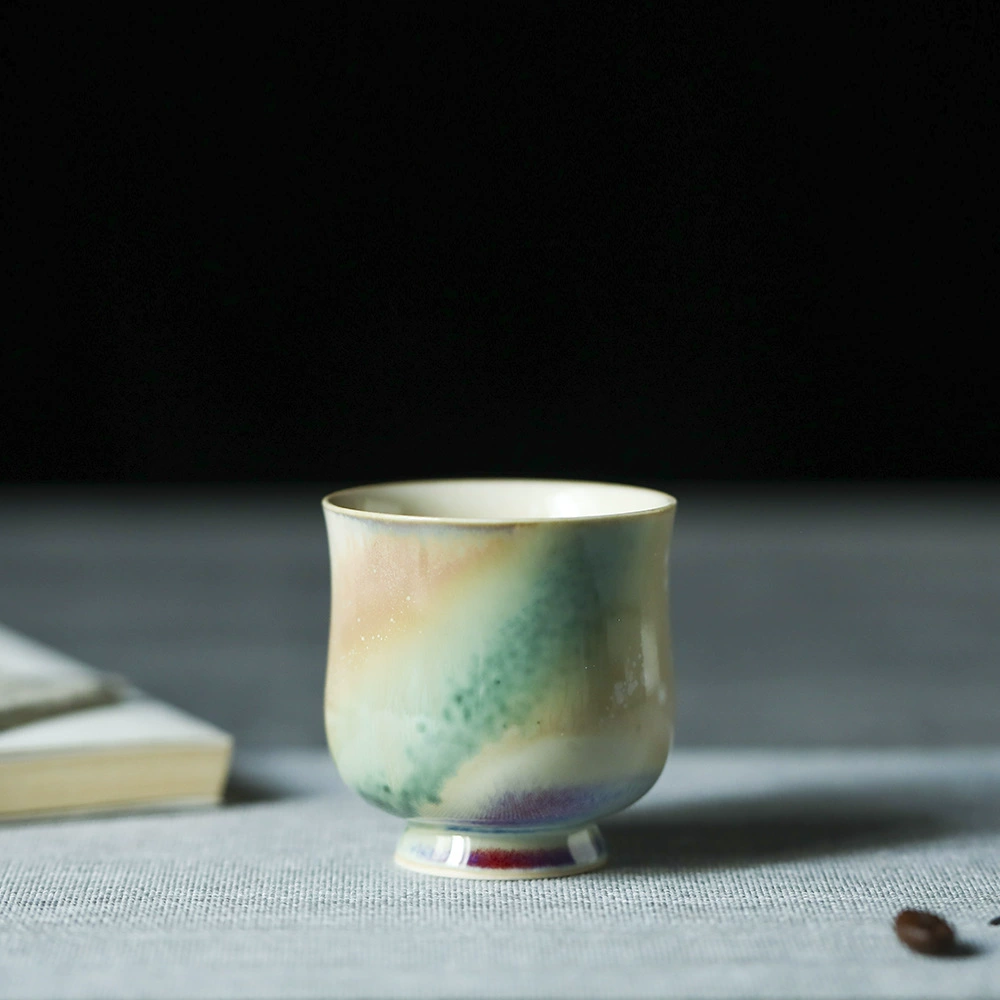 极光郎红窑变主人杯景德镇茶盏手作茶杯个人专用陶瓷茶具品茗杯