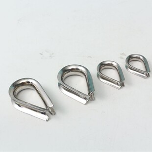 Stainless Steel 304 Chicken Heart Ring, Wire Rope Ring Accessories, Rope Protective Cover, Sheep Eye Wire Ring, Complete Specifications