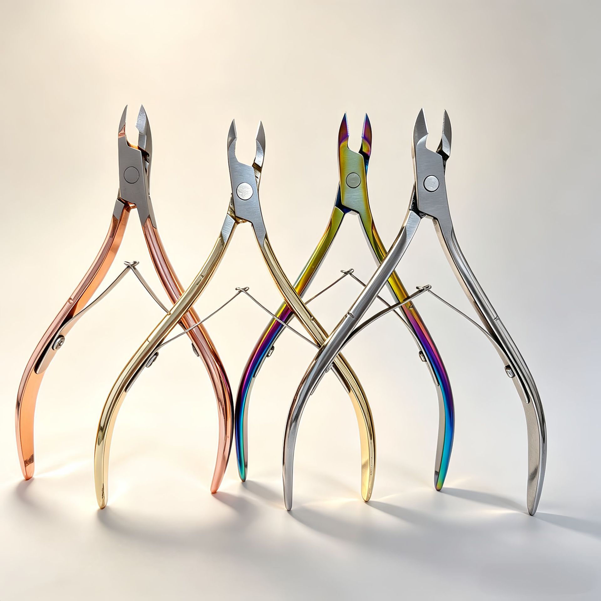Exfoliating pliers stainless steel for manicure
