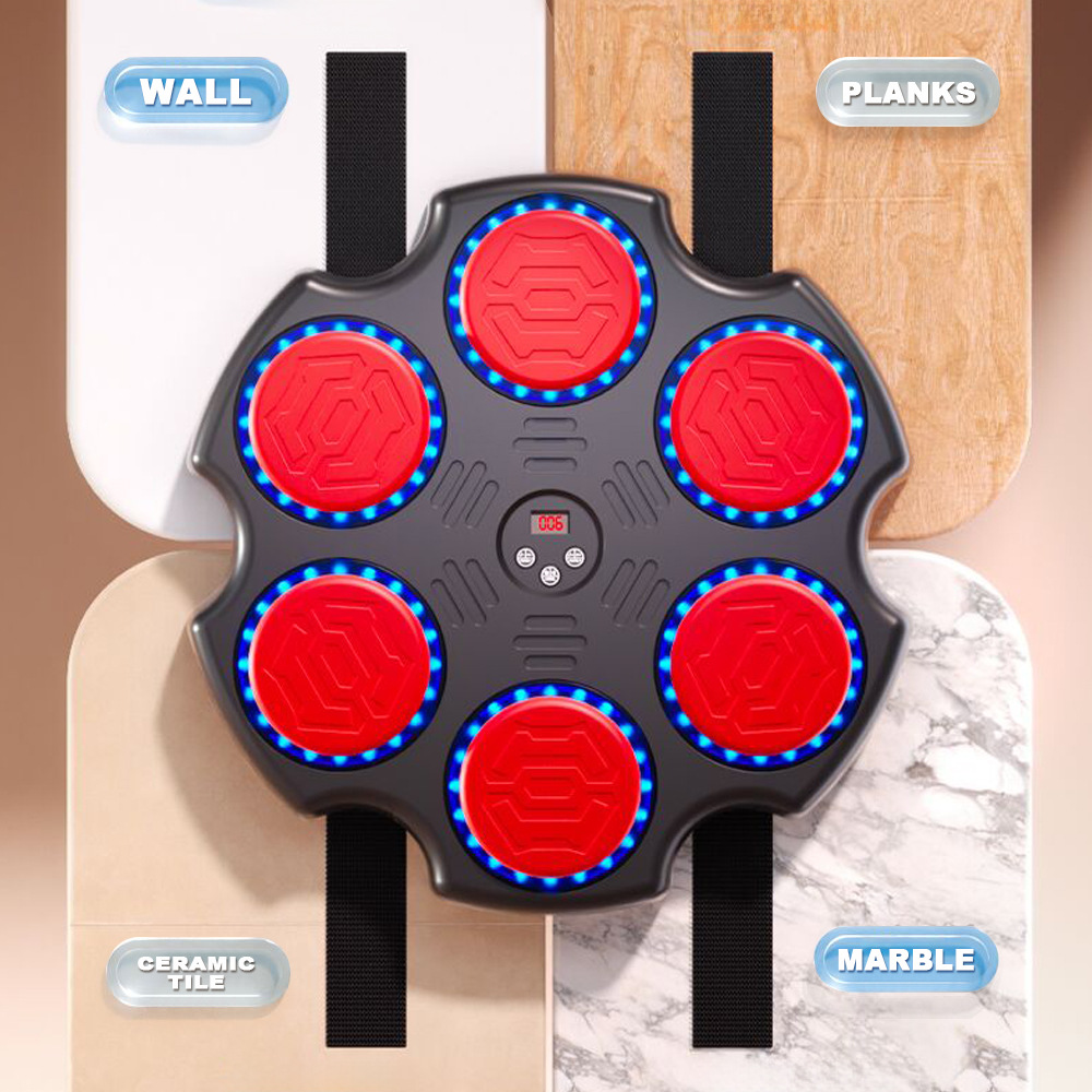 Objetivo de boxeo transfronterizo adulto inteligente Bluetooth máquina de boxeo de música doméstica objetivo de pared de fitness entrenamiento de boxeo infantil