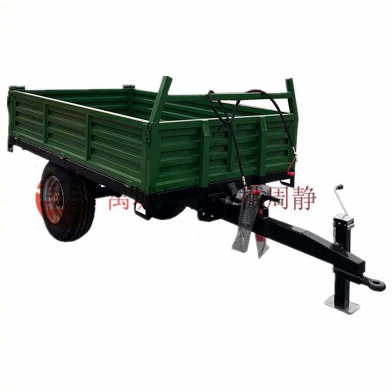 红日出口半挂车斗  农用四轮拖车   阿里巴巴实拍自卸拖车