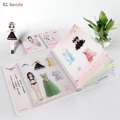 Factory direct hair Internet celebrity princess magnetic dress-up stickers early education enlightenment toys magnetic stickers quiet book diy