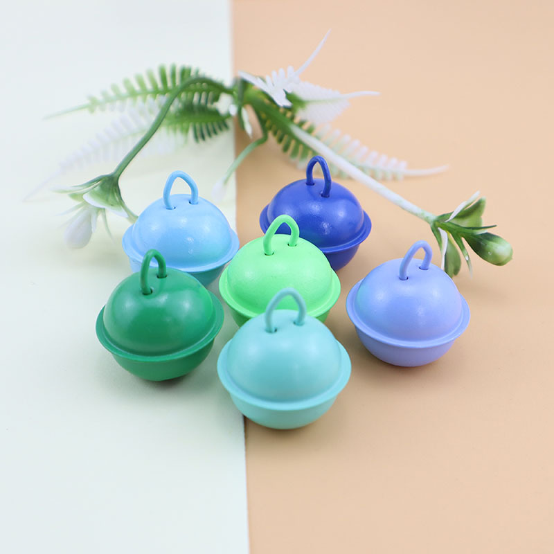 烤漆糖果色22mm彩色宠物小圆铃铛DIY钥匙扣配件圣诞金属挂饰铃铛