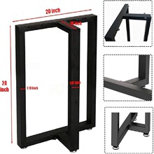 亚马逊创意简约金属三角桌腿桌子腿支架时尚桌脚书桌支架办公桌腿