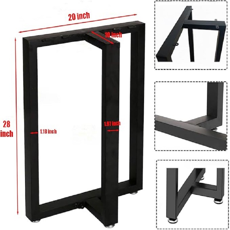 亚马逊创意简约金属三角桌腿桌子腿支架时尚桌脚书桌支架办公桌腿