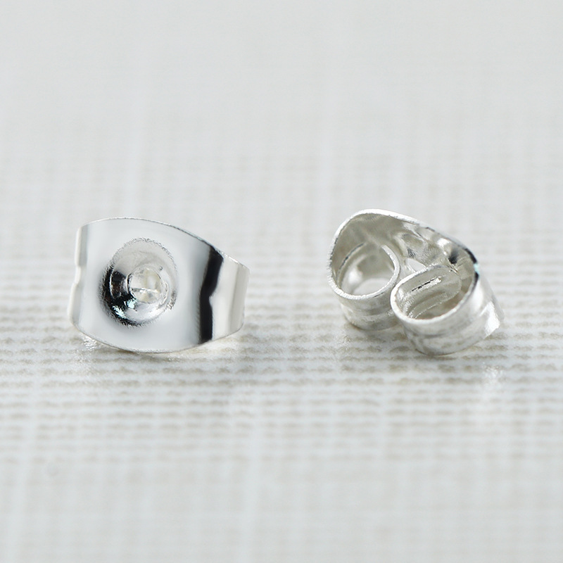 Silver butterfly ear plugs 4.5*6MM