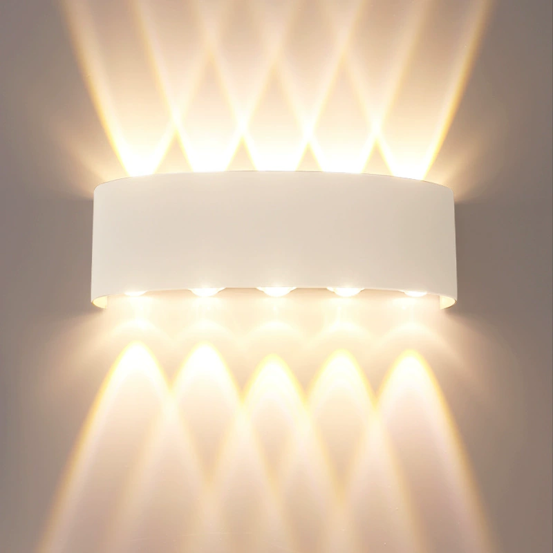 Наружный настенный светильник, светодиодный белый настенный светильник с телескопом, водонепроницаемый трансграничный белый свет, теплый свет, открытый сад, коридор, гостиная