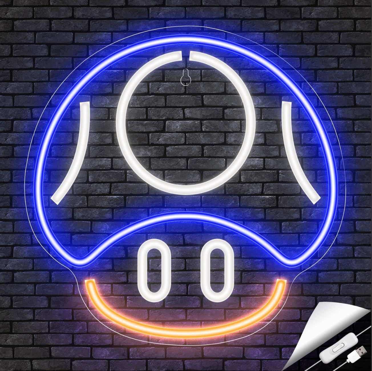 파란 버섯 30x28cm