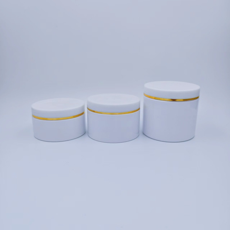 Inventario 89 series de material PET blanco botella de plástico de boca ancha botella de crema para el cuidado de la piel botella de máscara de barro