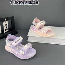 童鞋批发巴布豆牌新款儿童运动鞋男女童贴片底鞋魔术贴款皮面鞋