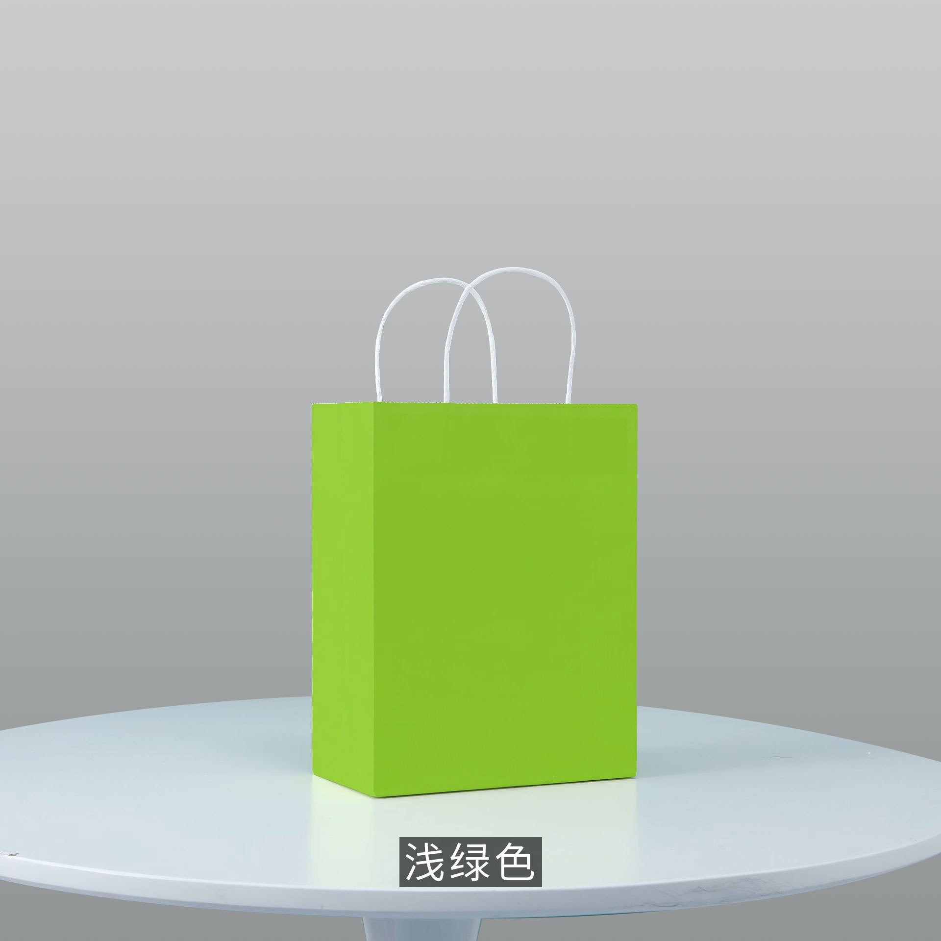 밝은 녹색, 세로 버전 소형 15*8*21