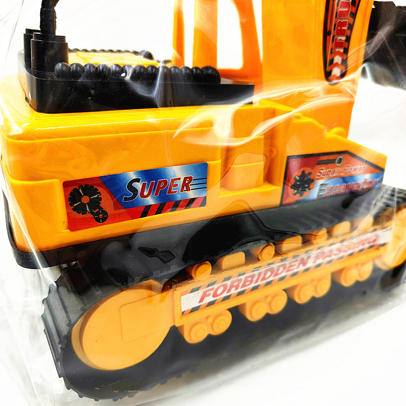 Modelo de Excavadora de Juguete Grande de Plástico de Deslizamiento Inercial para Niños