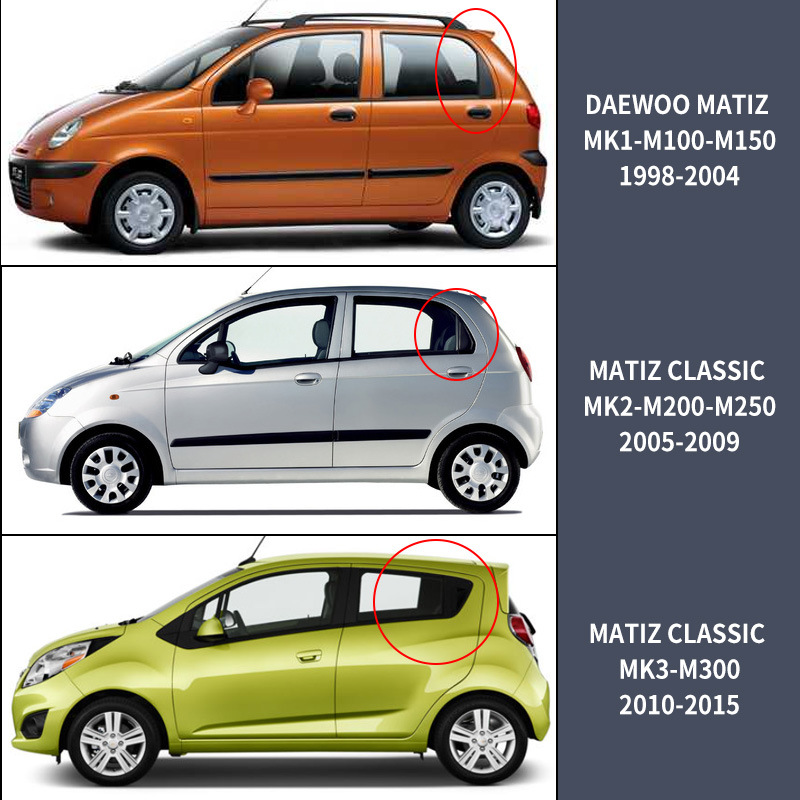 Suitable for Daewoo Matiz Window Visor, Rain Shield, Sunshade, Rain Eyebrow
