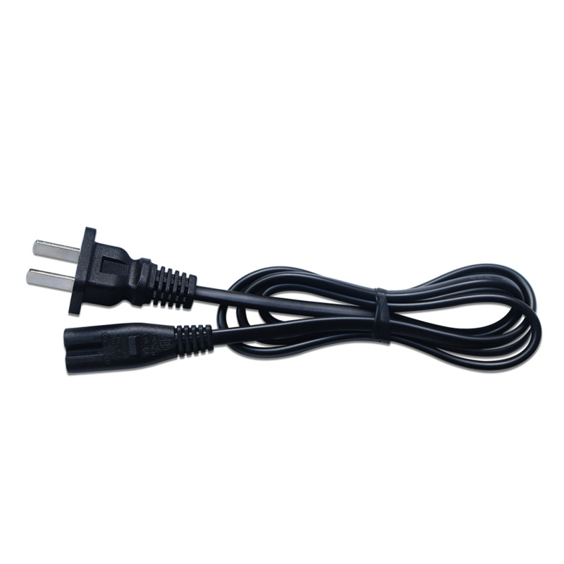 Wholesale National Standard Two-Position Eight-Way Two-Core Power Cord for Electrical Table Lamps and Speakers, 0.75 Square, Two Flat Wires with Socket Plug