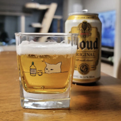 韓国式子猫お酒グラス猫ウイスキーカップ耐熱コーヒーカップ家庭用透明かわいいカップ
