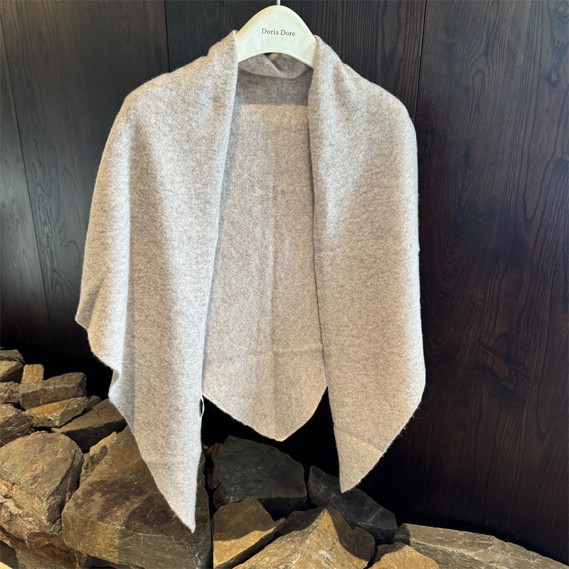 凹造型羊毛wool100%披肩加大秋冬新款保暖三角巾针织围巾女|undefined