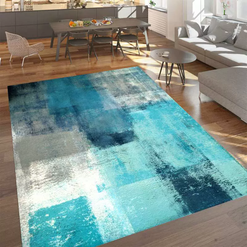 Трансграничные амазонские ковры для волос Современная абстрактная минималистичная гостиная ковер журнальный столик диван ковер может быть упакован отдельно