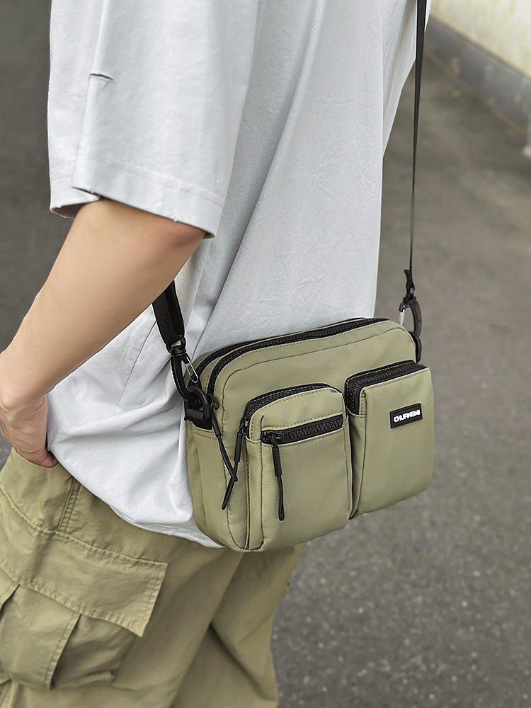 Bolso de mensajero para hombre, bolso de tela, bolso de teléfono móvil de marca de moda, bolso pequeño, bolso deportivo de verano, bolso de hombro de tendencia de moda japonesa