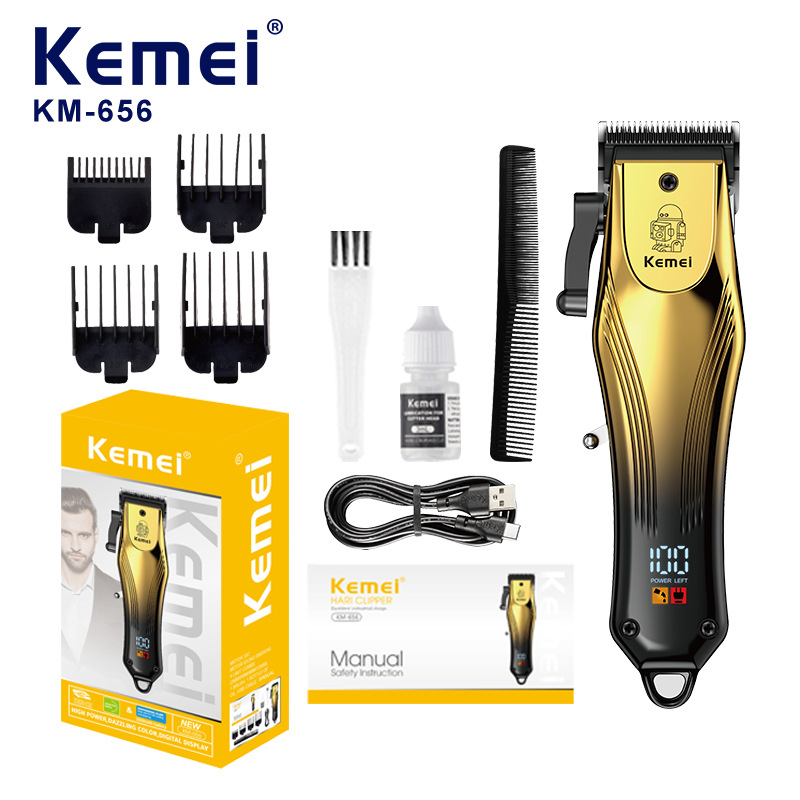 Kemei Kemei cortador de cabello para hombres KM - 656 cortador de cabello eléctrico para el hogar cortador de cabello profesional de afeitar cabello eléctrico