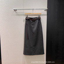 半身裙秋冬显瘦设计感A字裙25新款包臀裙气质开叉中长款百搭女裙